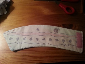 ...and this was the valance I found for $.50 at Goodwill.